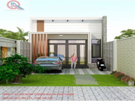 MẪU NHÀ CẤP 4 MẶT TIỀN (7MX 18M) 