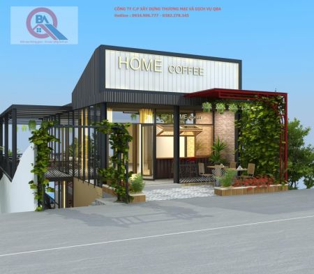 QUÁN CF HOME KIẾN TRÚC HIỆN ĐẠI MỚI MẺ 