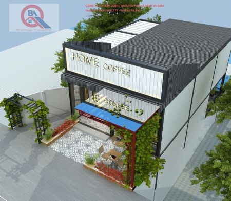 QUÁN CF HOME KIẾN TRÚC HIỆN ĐẠI MỚI MẺ 